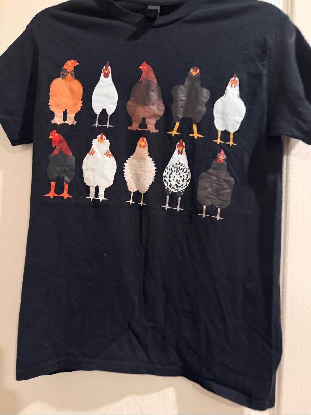 Gildan Chicken T-shirt with 10 different breeds #chickens #farmers